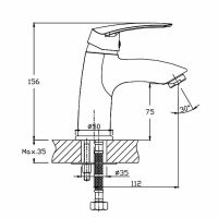 Смеситель для раковины Orange Alfi M18-021gd Золото — фото 5, Смесители для раковины