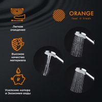Ручной душ Orange O-Shower S02HSW Белый матовый — фото 4, Лейки для душа