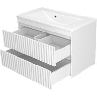 Товар: Тумба с раковиной Brevita Balaton 90 УТ000014505 подвесная Белая матовая - фото 4 Тумба с раковиной Brevita Balaton 90 УТ000014505 подвесная Белая матовая — фото 4, Мебель для ванной