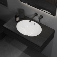 Товар: Раковина Berges Ego 56 181007 Белая глянцевая - фото 3 Раковина Berges Ego 56 181007 Белая глянцевая — фото 3, Раковины встраиваемые снизу