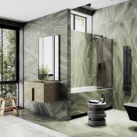 Товар: Шторка на ванну Maybah Glass MGV-148-6у 640x1400 в узком профиле Черный стекло бронзовое матовое - фото 2 Шторка на ванну Maybah Glass MGV-148-6у 640x1400 в узком профиле Черный стекло бронзовое матовое — фото 2, Неподвижные шторки для ванной