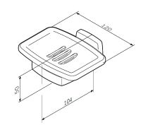 Мыльница AM.PM Gem A9034200 Хром Белая — фото 8, Мыльницы