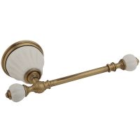 Держатель туалетной бумаги Migliore Olivia 17420 Бронза Белый — фото 1, Держатели туалетной бумаги