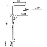 Товар: Душевая система Ростовская Мануфактура Сантехники SL80-003-5 Хром - фото 9 Душевая система Ростовская Мануфактура Сантехники SL80-003-5 Хром — фото 9, Душевое оборудование. Душевая программа