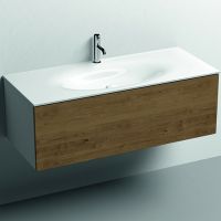 Тумба под раковину Kerasan Shape 120 9325K3 подвесная Дуб Белая — фото 1, Мебель для ванной