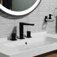 Смеситель для раковины WasserKRAFT Nuthe 9135 Черный матовый — фото 3, Смесители