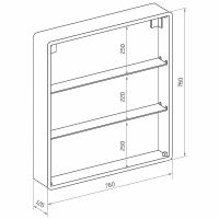 Зеркальный шкаф Континент Elliott LED 80 МВК014 с подсветкой Белый — фото 16, Зеркальные шкафы в ванную