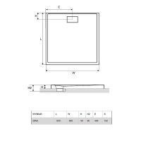 Акриловый поддон для душа Excellent Zero 80х80 BREX.1202.080.080.WHN Белый — фото 5, Душевые поддоны