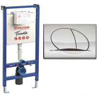 Инсталляция Pestan Fluenta SET40006356PC для унитаза со смывным бачком и клавишей смыва Хром — фото 1, Инсталляции