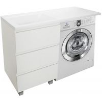 Товар: Тумба с раковиной Эстет Dallas Luxe 100 L ФР-00002317 Белая - фото 2 Тумба с раковиной Эстет Dallas Luxe 100 L ФР-00002317 Белая — фото 2, Тумбы с раковиной