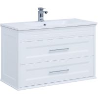 Товар: Тумба под раковину Aquanet Бостон 100 М 209678 подвесная Белый матовый - фото 3 Тумба под раковину Aquanet Бостон 100 М 209678 подвесная Белый матовый — фото 3, Мебель для ванной