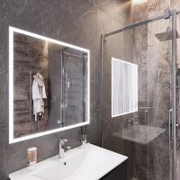 Товар: Зеркало Bond Cube 80x80 M44ZE-8080 с подсветкой с сенсорным выключателем - фото 5 Зеркало Bond Cube 80x80 M44ZE-8080 с подсветкой с сенсорным выключателем — фото 5, Зеркала в ванную комнату
