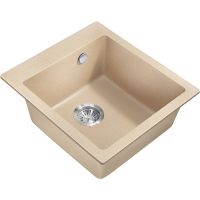 Кухонная мойка Milacio Murcia 46 Cuarzo MC.77034 Бежевая — фото 1, Кухонные мойки