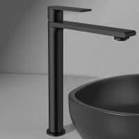 Смеситель для раковины Vincea Vogue VBF-1V2MB Черный матовый — фото 2, Смесители для раковины