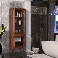 Товар: Шкаф пенал Opadiris Лоренцо 55 00-00001803 Светлый орех - фото 3 Шкаф пенал Opadiris Лоренцо 55 00-00001803 Светлый орех — фото 3, Мебель для ванной