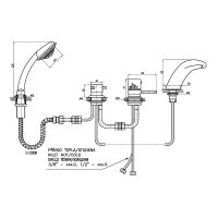 Товар: Смеситель на борт ванны Rav Slezak Dunaj Termostat DT271.5PZ с термостатом Золото - фото 2 Смеситель на борт ванны Rav Slezak Dunaj Termostat DT271.5PZ с термостатом Золото — фото 2, Смесители