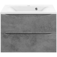 Тумба под раковину Vincea Mia 65 VMC-2MA650BT подвесная Beton — фото 1, Тумбы под раковину