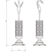Ершик для унитаза Migliore Luxor 26125 Золото — фото 3, Ершики для унитаза