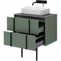 Тумба под раковину Allen Brau Reality 70 1.32004.CGM подвесная Олива матовая — фото 44, Тумбы под раковину