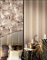 Обои Emiliana Parati Roberto Cavalli 7 18099 Винил на флизелине (1,06*10,05) Черный, Под кожу/Полоса — фото 5, Обои для стен