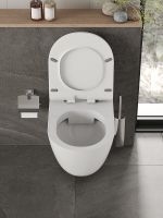 Комплект унитаза с инсталляцией Orange CI07-150W+APB244 с сиденьем Микролифт и Черной матовой клавишей смыва — фото 10, Комплекты унитаз + инсталляция