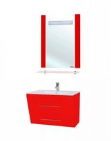 Зеркало Bellezza Берта 60 4610709050037 с подсветкой Красное — фото 3, Зеркала в ванную комнату