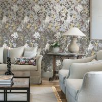 Обои LOYMINA Equator QTR4 008 Флизелин (1*10,05) Серый/Разноцветный, Цветы — фото 3, Обои для стен