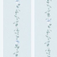 Обои LOYMINA Boudoir GT10 006 Флизелин (1*10,05) Голубой, Цветы/Полоса — фото 1, Обои для стен