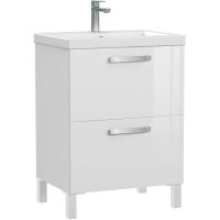 Тумба с раковиной Cersanit Melar 60 64762 Белая — фото 1, Тумбы с раковиной