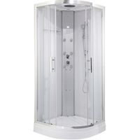 Душевая кабина Orans 90x90 86150s0 с баней профиль Белый задние стенки Белые — фото 1, Душевые кабины