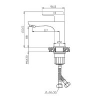 Смеситель для раковины Orange Aristo с термостатом Хром арт-T19-021cr — фото 9, Смесители для раковины