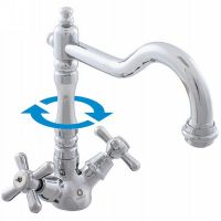 Смеситель для раковины Rav Slezak Morava retro MK120.5/8 Хром — фото 2, Смесители для раковины