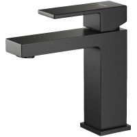 Смеситель для раковины Aquatek Либра AQ1610MB Черный матовый — фото 1, Смесители для раковины