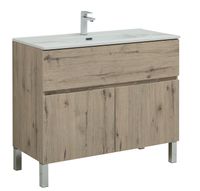 Товар: Тумба под раковину Aquanet Алвита New 100 277557 Дуб Веллингтон - фото 2 Тумба под раковину Aquanet Алвита New 100 277557 Дуб Веллингтон — фото 2, Мебель для ванной