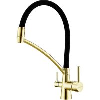 Смеситель для кухни Paulmark Siegen Si213111-SBG Светлое брашированное золото — фото 1, Смесители для кухни
