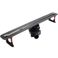 Душевой лоток Pestan Confluo Slim Line 450+ 13100023 с решеткой Хром матовый — фото 1, Душевые лотки