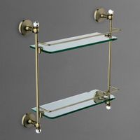 Товар: Стеклянная полка Art&Max Antic Crystal AM-E-2682BSJ-Br Бронза - фото 2 Стеклянная полка Art&Max Antic Crystal AM-E-2682BSJ-Br Бронза — фото 2, Полки для ванной и душа