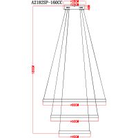 Люстра Artelamp Orione A2182SP-160CC Прозрачная Хром — фото 6, Люстры