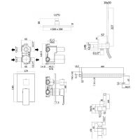 Товар: Душевая система Paffoni Elle KITZEL018CR/M с гигиеническим душем Хром - фото 8 Душевая система Paffoni Elle KITZEL018CR/M с гигиеническим душем Хром — фото 8, Встраиваемые душевые комплекты