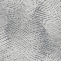 Обои Emiliana Parati Chromatic 45102 Винил на флизелине (0,70*10,05) Серый/Серебряный, Листья — фото 1, Обои для стен