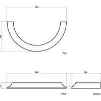 Полукольцо Европласт 1.15.200 140x25x280 мм — фото 2, Колонны