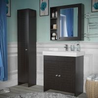 Зеркальный шкаф Stella Polar Монтоне 80 SP-00000158 Венге — фото 2, Зеркальные шкафы в ванную