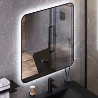 Зеркало Bond Loft 80x80 M35ZE-8080 с подсветкой Черное глянцевое с бесконтактным выключателем — фото 5, Зеркала в ванную комнату