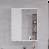 Зеркало со шкафом Volna Joli 50 L zsJOLI50.L-01 с подсветкой Белое — фото 1, Зеркальные шкафы в ванную