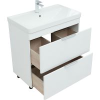 Товар: Тумба под раковину Aquanet Ирис new 80 310154 Белая глянцевая - фото 6 Тумба под раковину Aquanet Ирис new 80 310154 Белая глянцевая — фото 6, Мебель для ванной