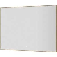 Зеркало Boheme Modern 100x70 543-100-G с подсветкой Золото с сенсорным выключателем и подогревом — фото 1, Мебель для ванной