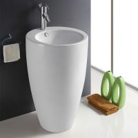 Раковина WeltWasser Leerbach 4949 GL-WT 49 10000008706 Белый глянец — фото 1, Раковины напольные