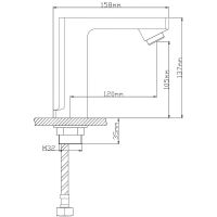 Смеситель для раковины Ростовская Мануфактура Сантехники Boou LT254AC/DC Хром — фото 5, Смесители
