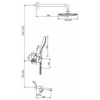 Товар: Душевая система Gappo G7148-8 Белый Хром - фото 13 Душевая система Gappo G7148-8 Белый Хром — фото 13, Встраиваемые душевые комплекты