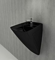 Раковина Bocchi Firenze 48 1082-005-0126 Черная глянцевая — фото 2, Раковины